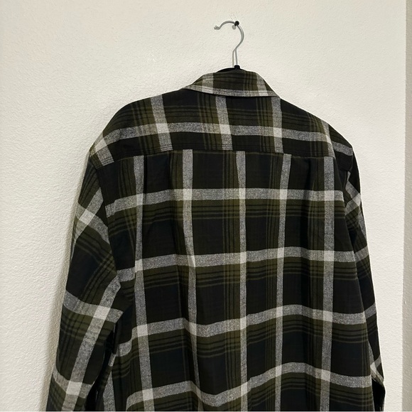 Carhartt Hubbard Flannel Shirt Long Sleeve Black Green Plaid Size Large Men’s - Picture 6 of 10